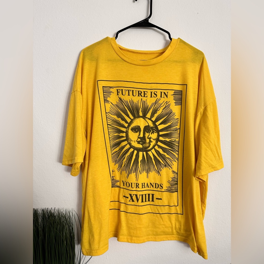 Future Is In Your Hands Graphic Oversized Tee